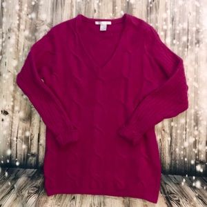 Angora pink sweater size large